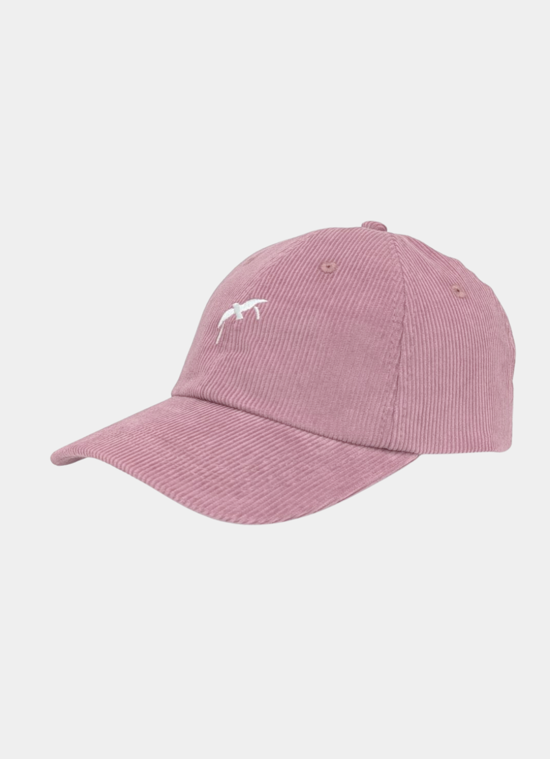 Signature Berry Dad Cap in pink corduroy by Bird & Hill.