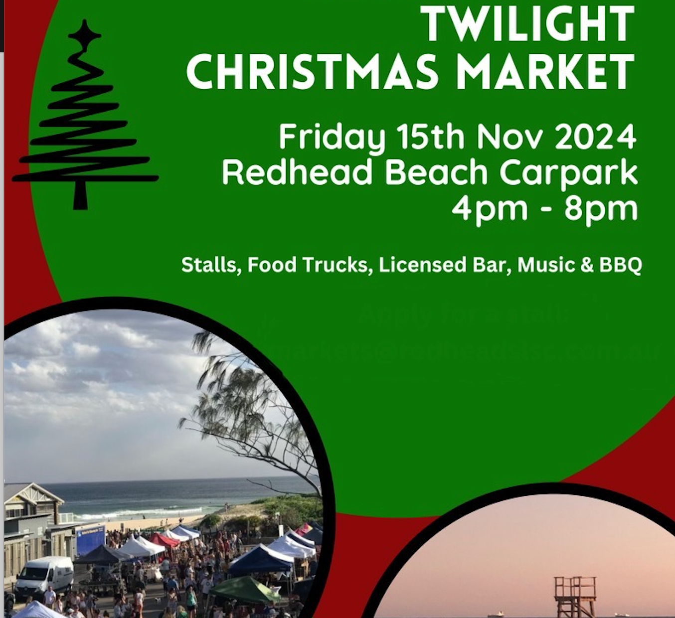 REDHEAD SLSC TWILIGHT XMAS MARKET - REDHEAD. 15/11/24
