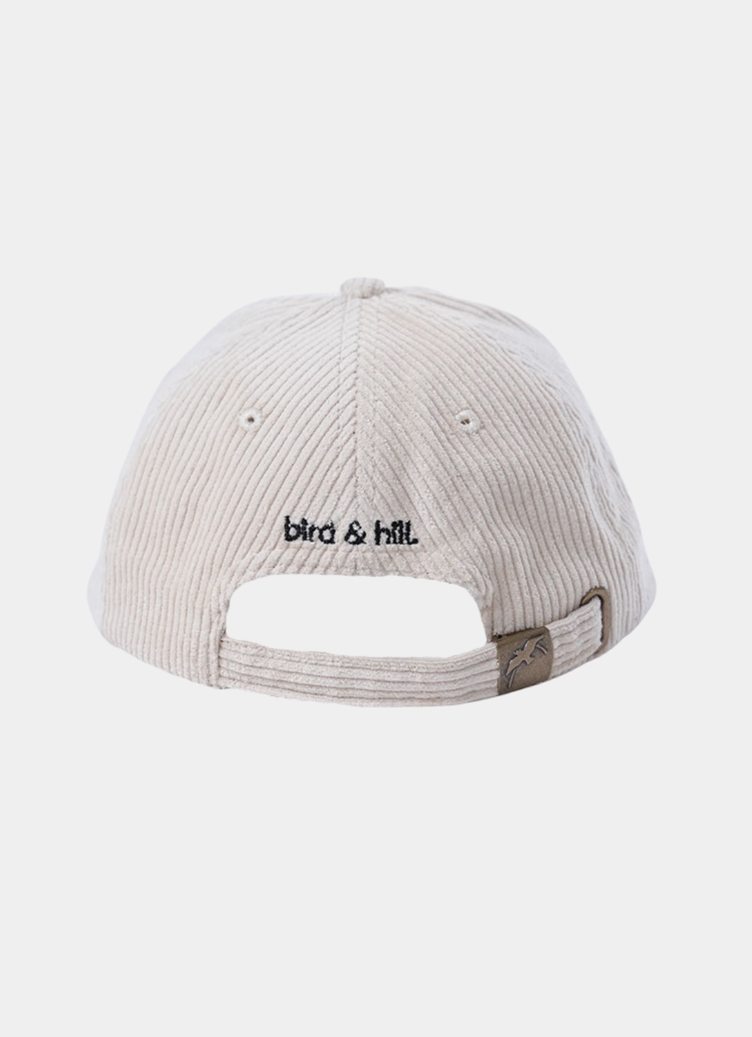 Back view of the original Chip Magnet corduroy hat by Bird & Hill with premium 6 panel construction.